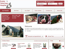 Tablet Screenshot of exetervethospital.com